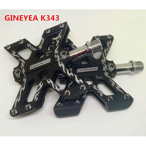 Mountain Bike Pedal with Removable Anti-Skid Nails Urban-Style Painted City Bike Pedals Gineyea K-343