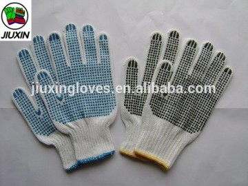 Cotton string knitted hand glove