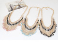 Kostuum juwelen kralen ketting ontwerpen Bib kwast ketting