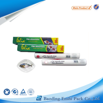 food packaging perforated pe film wrap with color box