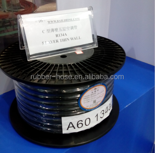 two polyester spiral barrier hose / air conditioning hose R134