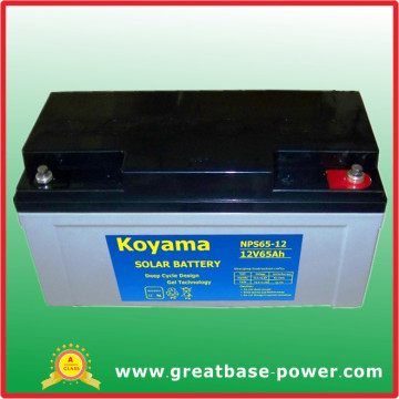 Solar Power Storage Battery Street Lighting Battery 65ah 12V