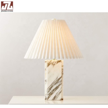 Modern Contemporary Side Table Lamp - Bulgari Marble Style Export