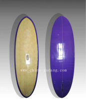 Purple bamboo design fiberglass egg surfboard