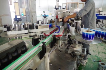 automatic beer bottle neck and body adhesive labeling machine