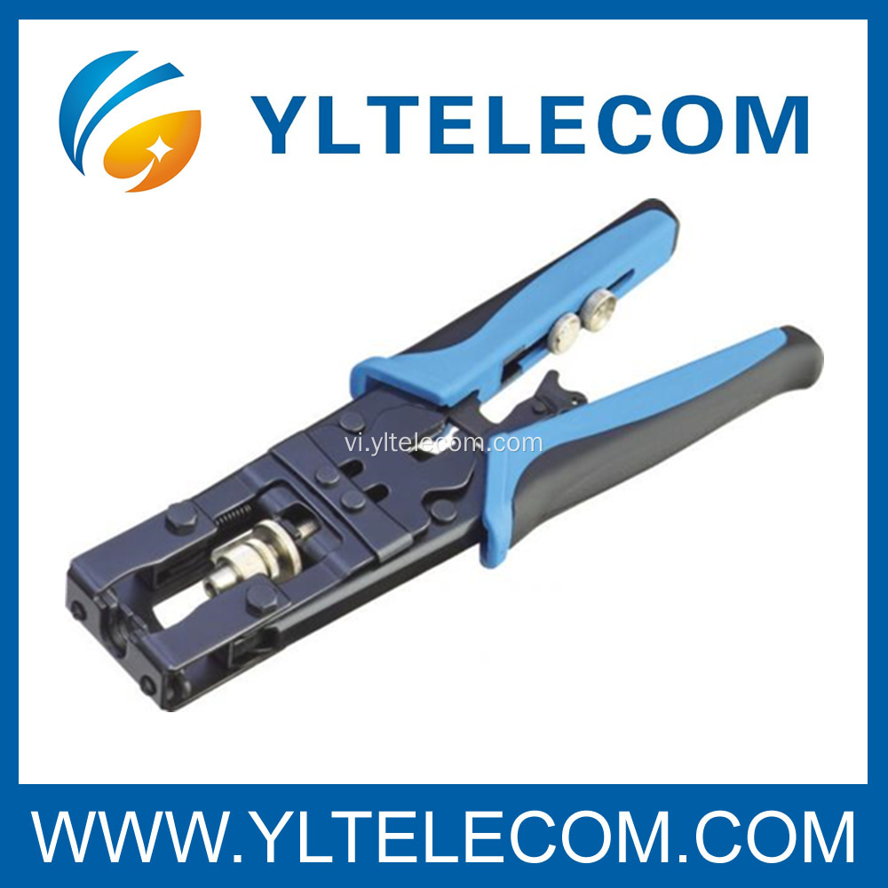 Coaxial cáp nối Interchangeable F/BNC/RCA crimping tool