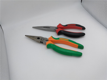 Nickel Plated Needle Nose Pliers With Massage Handle