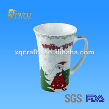 Wholesale cheap plain bulk travel ceramic flower shaped tea cup