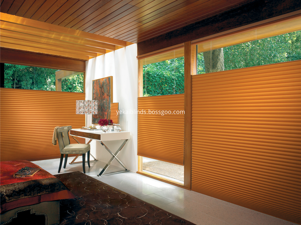 m-orange Blackout cellular blinds