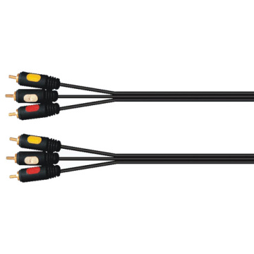 3rca To 3rca Audio Interconnect Cable 