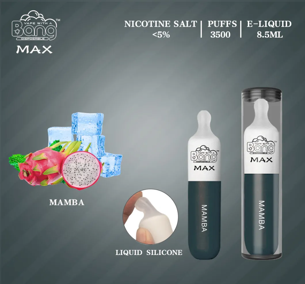 Patented Product Factory Exclusive Sale One-Time Use Only Bang Max Disposable E-Cigarettes