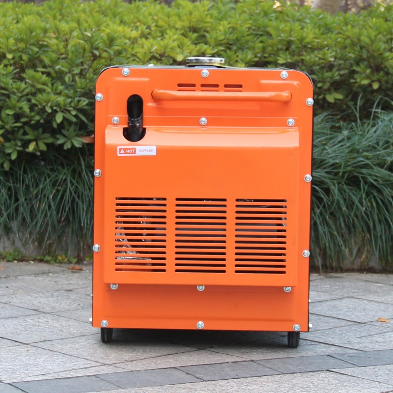 BISON CHINA TaiZhou 50HZ 3 Phase 5kw Silent Portable Price Diesel Motor Generator 220v DC