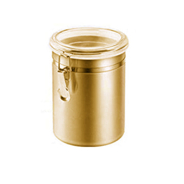 Round Clip Top Stainless Steel Container