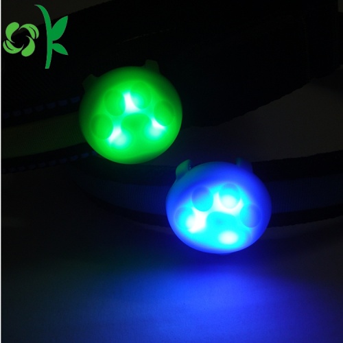 Silikon LED köpek Etiketler ile Yaka Pet Tag