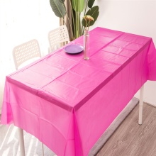 solid color custom plastic table cover