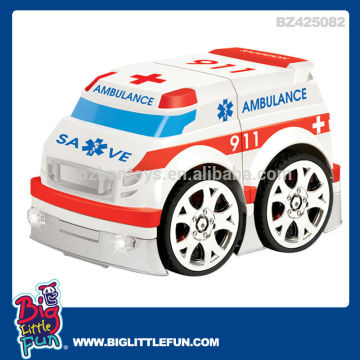 2 channels assembled remote control ambulance toy