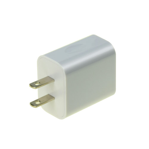 Cargador de teléfono móvil 12W Cargador de pared USB blanco