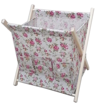 Folding Wooden Newspaper and Magazine Rack