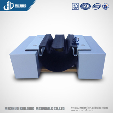 Rubber vertical expansion joint for wall in expansion joint covers