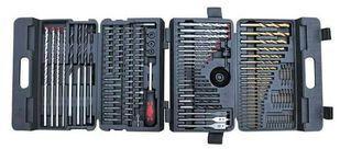 144pcs HSS Concrete Wood Combination Drill Bit Sets , House