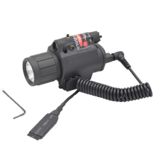 Hunting Accessories: Red Laser LED Flashlight Combo - Tactical Flashlight