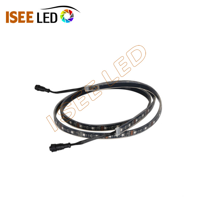 Black WS2811 RGB LED շերտի լույս