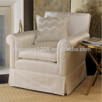 Elegant and simple fabric cushion armchair, single sofa, one seat sofa