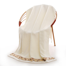 the bath towel with a lace