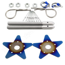 Racing Car Front Engine Lock Bonnet Hood Kit