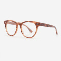 Fashion Angular Round Acetate Women`s Optical Frames 23A3062