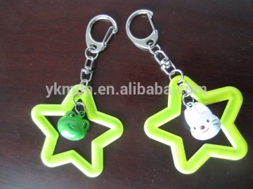 star reflective keychain