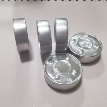 Cawan aluminium untuk lilin tealight putih bulat