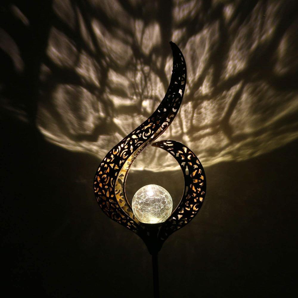 Garten Crackle Glass Globe Stake Leuchten