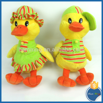 35cm plush easter day walking duck sex toys with dress and cap