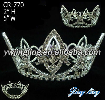 Beauty Queen Pageant Crown Adult Full Round Crown