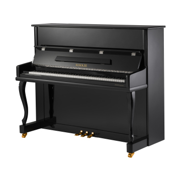 PETROF·SCHOLZE ES-1 Upright Piano Black Polished Home 122cm European PETROF Craft Professional Acoustic Piano