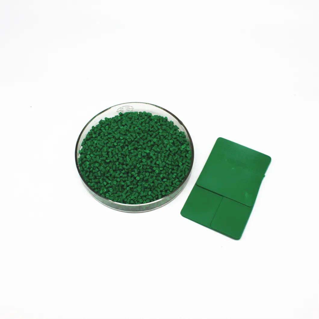 Factory Cost Qualified Anti-Flame Plastic Green Color Masterbatches for Electronic Components Need Flame Retardant Performance