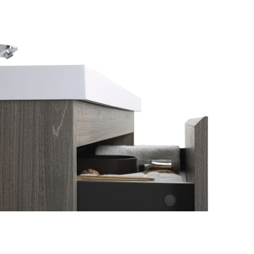 Vanidades de gabinete de baño MDF impermeable con lavabo