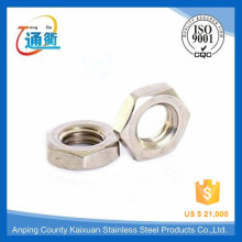 casting stainless steel pipe fitting screwed hexagon nut