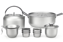 Ultralight Titanium Outdoor Tea Set