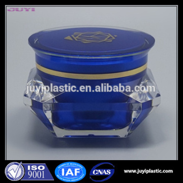 Diamond shape cosmetic cream jar