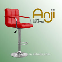 Modern Chromed Base Leather Kitchen Bar Chairs