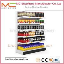 Low price-Mesh Back supermarket Gondola Shelving,Gondola Supermarket Shelving Rack,Used Supermarket Shelves