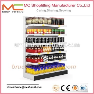 Low price-Mesh Back supermarket Gondola Shelving,Gondola Supermarket Shelving Rack,Used Supermarket Shelves