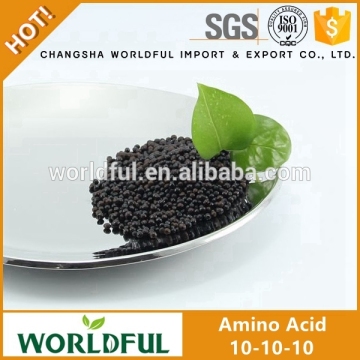 China supplier compound amino acid granular, organic fertilizer npk10-10-10