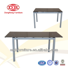 extending glass dining table