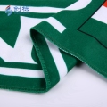 Cachecol personalizado de poliéster para futebol e futebol em malha de lã