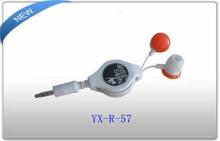 80cm colorful high resolution retractable earphones at fact