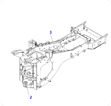 Back frame 426-S94-3240 for wheel loader WA600-6