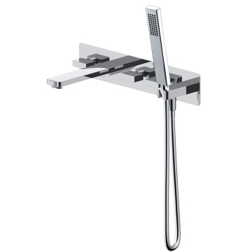 wall mount tub filler Handheld Copper Black Tub Faucet Wall Mount Supplier